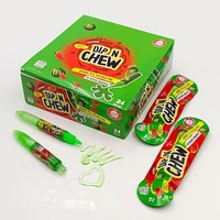 Op maat gemaakte zure fruitpen-vloeibare snoepjes groothandel zoete watermeloen smaak knijpjam vloeibare snoepjes