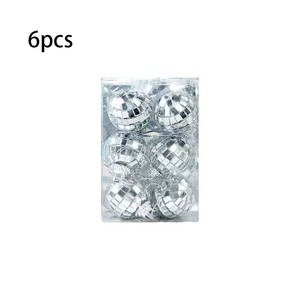 Liontin bola reflektif cermin kaca kualitas tinggi mewah untuk dekorasi memanggang kue pohon Natal klub buatan tangan untuk dansa - Product Image 3
