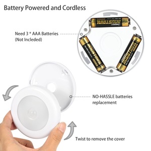 Smart Home Beads Sensor Night Light Infrared Motion Bulb Auto on and Off Closet Battery Power for Home Wall <b>Lamp</b> Cabinet Stair - Product Image 2