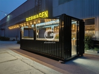 Conteneur de restauration rapide pour usage extérieur, café-bar, kiosque alimentaire à vendre