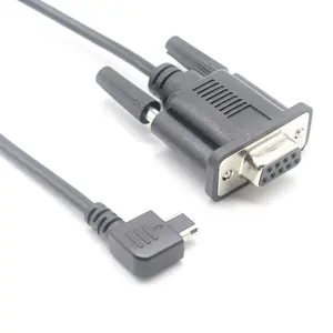 RS232 DB9 9-контактный до 90 градусов прямоугольный мини 12-контактный USB-кабель