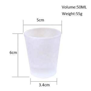Verre à bière en porcelaine givrée personnalisé en gros de 1,5 oz, verre à shot vierge pour sublimation, verre à vin, verre à whisky, tasse - Product Image 3