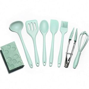Hot Sale Premium Cooking Spatula 8 Pieces <b>Silicone</b> Colorful Kitchen Mini Utensils Set with Storage Holder - Product Image 5