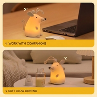 Enfant Usb Mini Romantique Coloré Couleur Chambre Lit Chambre Enfants Changeant Portable Animal Led Personnalisé Mignon Veilleuse