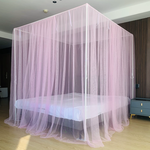 Moustiquaire au sol avec support de cadre en acier inoxydable à usage domestique pour chambre à coucher à trois portes - Product Image 3