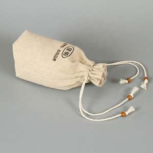 Bolsa de Algodón Personalizada Reciclable con Cordón para Frascos de Velas, Bolsas de Embalaje de Lino, Forro de Vela Ecológico - Product Image 1