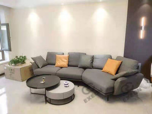 Divano di Lusso Italiano in Microfibra Creativo, Divano Moderno Minimalista per Piccoli Appartamenti, Divano <span class=keywords><strong>Angolare</strong></span> a L per Soggiorno - Product Image 3