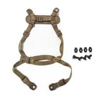Système de rétention d'accessoires pour casque tactique 4 points, sangle de menton avec boulons et vis pour casque Mich ACH Fast IBH