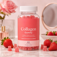 Gummies Éclaircissantes Naturelles pour la Peau, Certifiées Halal, Complément Blanchissant au Collagène, Vitamine C, Biotine, Peau Éclatante, Sans Sucre