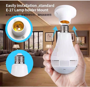 2023 NEU Drahtlose <span class=keywords><strong>IP</strong></span>-Kamera Glühbirne WiFi <span class=keywords><strong>Fisheye</strong></span> 1080P 360-Grad-Minikamera 2MP Home Security WiFi Panorama-Kamera lampe - Product Image 4