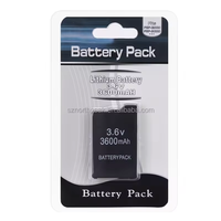 Batterie lithium-ion rechargeable Zetoc 3.6 1200mAh 2400mAh 3600mAh pour console de jeu PSP 2000 3000