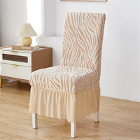 Housses de chaise en velours, housses de chaise de salle à manger, housses de chaise élastiques pour hôtel, vente en gros
