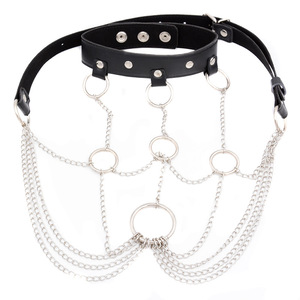 Sexy Bondage Kostüm Bühne Korsett Alternative Bikini hose für Erwachsene Leder BH Bindung Erotik <span class=keywords><strong>Sex</strong></span> <span class=keywords><strong>Harness</strong></span> - Product Image 4