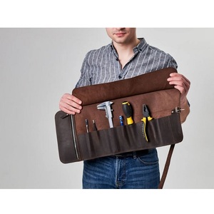 Handmade Premium Leather <b>Tool</b> <b>Roll</b> Luxury Stylish Foldable <b>Tool</b> Organizer Multiple Compartments Durable for Protection-Custom - Product Image 4