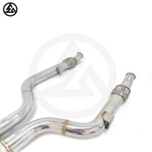 Csz điều chỉnh ống xả giữ<span class=keywords><strong>a</strong></span> ống cho Mercedes-Benz C43/glc43 AMG 3.0t Thép không gỉ 304 midpipe - Product Image 4