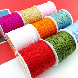 Tali Nilon untuk Pembuatan Perhiasan 1mm, Benang DIY untuk Merangkai Manik-manik 47 Warna, Benang Makrame untuk Gelang dan Tali Kerajinan - Product Image 1