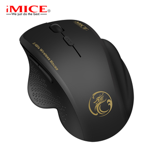 G6 Ergonomic 2.4GHz không dây Chuột quang 3D phong cách 6 nút <span class=keywords><strong>USB</strong></span> 800/1200/1600 dpi cho văn phòng chơi game có sẵn màu đỏ/xám/đen - Product Image 2