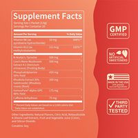 Mélange en poudre pour boisson Réducteur de Cortisol Soutien au Sommeil L-Théanine Ashwagandha Glycinate de Magnésium Vitamine D3 Sans Sucre Vente en Gros OEM