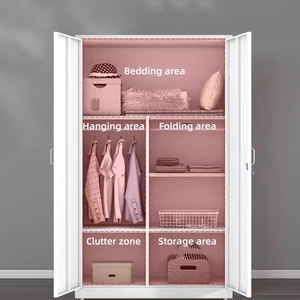 <span class=keywords><strong>Armadio</strong></span> Guardaroba Spogliatoio a 2 <span class=keywords><strong>Ante</strong></span> <span class=keywords><strong>Scorrevoli</strong></span> in Acciaio con <span class=keywords><strong>Specchio</strong></span> Mobile Contenitore Stampato per Arredamento Casa <span class=keywords><strong>Camera</strong></span> <span class=keywords><strong>da</strong></span> <span class=keywords><strong>Letto</strong></span> - Product Image 4