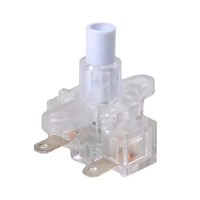 Interrupteur à bouton-poussoir électronique transparent blanc à verrouillage automatique, interrupteur tactile électrique, multiprise domestique IP21 16A 250V