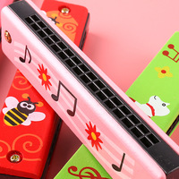 Wholesale Hot Selling Wood 16 Hole Wind Instrument Harmonica