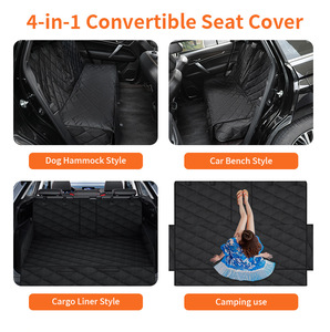 Tapis de protection pour chien en Oxford, grande taille, ajustable, imperméable, pour siège arrière de voiture, vente en gros, sur mesure - Product Image 6