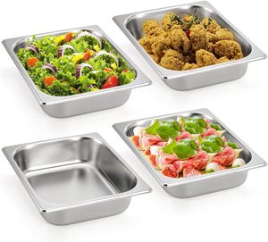 อุปกรณ์จัดเลี้ยงร้านอาหารสไตล์อเมริกัน ถาดสแตนเลส GN Pan ขนาด 1/3 GN Pan - Product Image 5