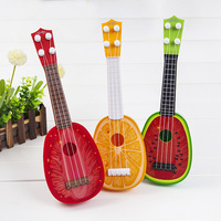 New Watermelon Fruit Kids Toy Guitar Kids Musical Instruments Educational Toys Mini Toddler Ukulele Guitar with 4 Strings