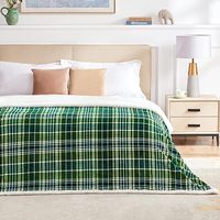 Plaid Sherpa en polaire tissée, flanelle et microfibre, taille double, toutes saisons, hiver, personnalisable, doux, moelleux et confortable