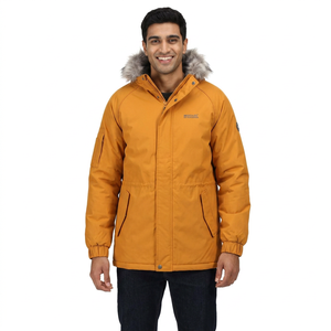 Veste parka pour homme à col montant zippé, décontractée, prix bas, veste parka pour homme sur mesure en différentes couleurs - Product Image 1