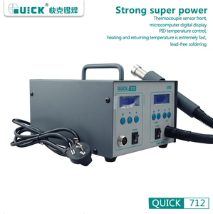 <span class=keywords><strong>Système</strong></span> de <span class=keywords><strong>maintenance</strong></span> à double station QUICK 712, station de soudage et de dessoudage pour la réparation des puces de cartes mères de téléphones portables - Product Image 3