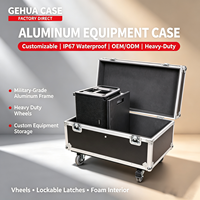 Flight case en aluminium personnalisable, fabrication directe d'usine, OEM, divers types d'instruments, équipement, ODM, étui personnalisable, étui à outils, 10U-20U