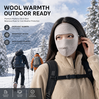 Masque facial thermique en soie, doublure en soie, haute qualité, style coréen, coupe-vent, sports de plein air, ski, escalade, vente en gros, personnalisé