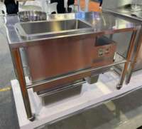 Table à paner électrique KFC pour cuisine commerciale 220V en acier inoxydable avec tamisage automatique de la poudre 0,12 kW Garantie 1 an
