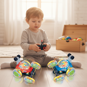 Camion Telecomandato AJB 27M Hz a 4 Canali con Luci <span class=keywords><strong>e</strong></span> Musica, Rotazione a 360 Gradi, Auto Telecomandata per Bambini - Product Image 3