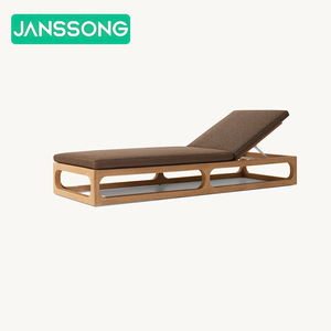 Hotel <b>Outdoor</b> Stylish Lounger <b>Chair</b> Luxury Premium Quality Teak Waterproof <b>Recliner</b> for Swimming Pool and Villa Garden - Product Image 1