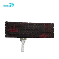 Keyboard Notebook HK-HHT Built-in untuk Nitro an515-46 -56 RED dengan lampu latar huruf tanpa pointer versi LA, suku cadang laptop