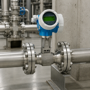 Débitmètre Endress Hauser E+H Proline Prowirl série 72F en acier inoxydable 316L pour la mesure industrielle du gaz - Product Image 1