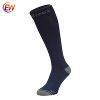 Chaussettes hautes EW à motif Argyle, chaussettes d'équitation, chaussettes de course
