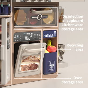 Juego de Cocina de Juguete <span class=keywords><strong>para</strong></span> Niños, Juego de Cocina de Plástico Grande <span class=keywords><strong>para</strong></span> Jugar a los Roles, Juego de Cocina con Simulación de Electrodomésticos <span class=keywords><strong>para</strong></span> <span class=keywords><strong>Niñas</strong></span> y Niños - Product Image 5