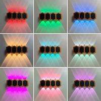 Lampe murale LED intelligente d'extérieur, éclairage haut et bas, RGBW, contrôle par application, luminaire Wifi Bluetooth, fête, festival