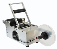 Machine d'étiquetage semi-automatique MT-50 pour bouteilles rondes, idéale pour l'étiquetage des autocollants.