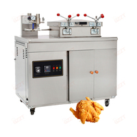 Uniforme Chauffage 30l Grande Capacité Commercial Kfc Friteuse À Pression Broaster Gaz Électrique Poulet Friteuse À Pression Pour 8-10 Pcs Canards