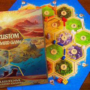 Jeux de société familiaux personnalisés, jeux amusants pour enfants et adultes, plateaux de jeu en carton avec pièces de jeu. - Product Image 1