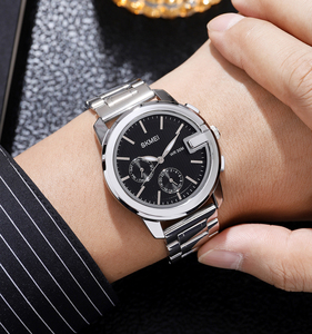 SKMEI-reloj de cuarzo de acero inoxidable, pulsera vintage de negocios, genius, 24 horas y semana, novedad de <span class=keywords><strong>1962</strong></span> - Product Image 3