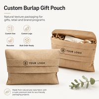 SHINY Sac anti-poussière en lin naturel et jute de qualité supérieure, écologique, avec logo personnalisé, impression sérigraphique, résistant à l'eau, réutilisable