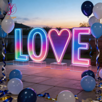 Décorations de mariage : Lumières LED géantes de 3 et 4 pieds, LED illuminées, néons, boîtes de sélection, chiffres.