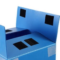 Bac en plastique ondulé en polypropylène imperméable, boîte en carton, étagère, bacs de rangement