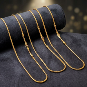 Wholesale 14K 18K 24K Micro Gold Plated CZ Stone Mopu Chain Necklaces, Fashion Jewelry, Brass Chain, 24K Gold CZ Stone Jewelry. - Product Image 1