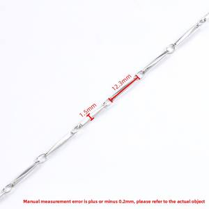 Accessori per collana braccialetto sottile fatti a mano in acciaio inossidabile catena di semi di melone fai da te tappi per <span class=keywords><strong>biella</strong></span> intrecciata gioielli personalizzati - Product Image 6